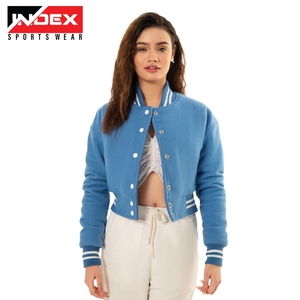 Fournisseurs en gros de vestes universitaires personnalisées pour femmes, style bomber, streetwear, vêtements d'hiver pour la mode - Product Image 3