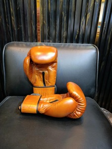 <b>Elite</b> Fight Genuine Cowhide Leather Boxing Gloves Handcrafted Professional Training Sparring Gloves with Premium Wrist Support - Product Image 1