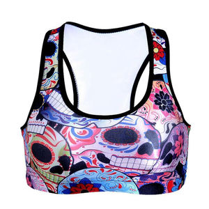 Soutien-gorge de sport pour femmes, grande taille, léger, respirant, pour la gym, le yoga, la remise en forme, avec logo sublimé sur le devant - Product Image 1
