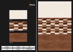 Carreaux de porcelaine à finition brillante de qualité supérieure 30x60 cm, conçus pour une extension visuelle sans joint et une structure durable - Product Image 2