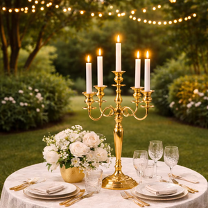 Romantic dinner table <b>decoration</b> Banquet hall table <b>decoration</b> <b>Engagement</b> party décor Luxury birthday dinner setup - Product Image 2