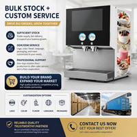 Automatische yoghurtdispenser met dubbele kop, commerciële yoghurt serveermachine voor restaurants en ontbijtgelegenheden