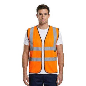 Gilet de sécurité réfléchissant jaune pour homme, respirant, léger, décontracté, avec poches, pour le travail estival - Product Image 4