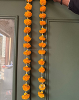Kunstmatige goudsbloem bloemenkransen handgemaakt milieuvriendelijk 3 voet hangend feestelijke huisdecoratie bruiloft buiten evenement Haldi Mehndi