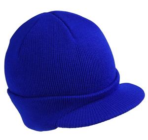 Wholesale Custom Winter <b>Beanie</b> <b>Hat</b> 100% Acrylic Hand-Knitted Cuffed Warm Solid Pattern Embroidery for <b>Men</b> Adults Outdoor Sports - Product Image 1