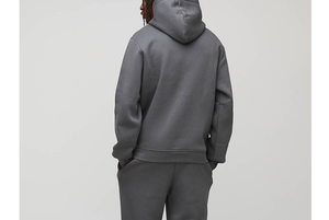 Sudadera con capucha de lona extragrande para hombre, de doble capa, con bolsillo canguro, logotipo 3D en relieve, antiencogimiento, peso pesado, para invierno, venta al por mayor - Product Image 6