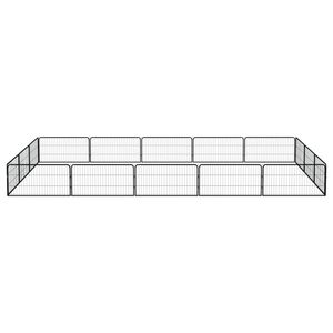 Corral Expandible Grande para Perros, de Acero con Recubrimiento de Polvo Negro, Puertas y Corrales para Mascotas - Product Image 2