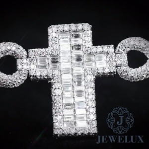 Premium Hip Hop Moissanite Diamond Bracelet Iced Out Tennis Chain <b>for</b> <b>Men</b> and Women High Quality 925 <b>Silver</b> Gold Plated Jewelry - Product Image 4