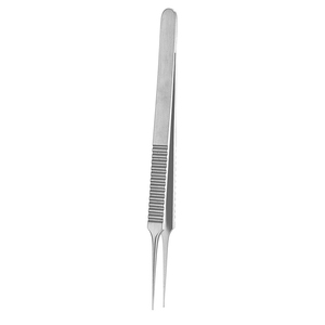 Pinces à suture Castroviejo en acier inoxydable allemand, 4 pouces, 0,3 mm, pointues, pour la chirurgie dermique, avec manche finition mate - Product Image 6