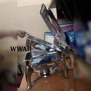 Nuevo Juego de Recipientes para Calentar Comida Tipo Buffet de Acero Inoxidable de Lujo, con Tapa Colgante, para Uso en Hoteles - Product Image 2