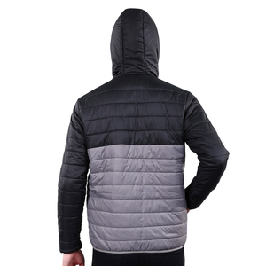 Wholesale 100% Nylon Puffer <b>Jacket</b> for <b>Men</b>-Warm Stand Collar Hooded Smooth Zippers Clean Look - Product Image 5