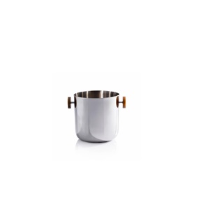Seau à glace en acier inoxydable fait main de qualité supérieure avec construction à double paroi isolée pour le refroidissement du champagne, du vin et de la bière – Luxe - Product Image 1