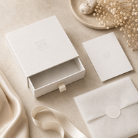Boîte coulissante écologique pour l'emballage de bijoux, impression offset personnalisée sur carton, fournisseur OEM