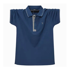 Men's <b>Orange</b> Short Sleeve Cotton Pique <b>Polo</b> Shirt Solid Color Casual Breathable Knitted Design Front Logo - Product Image 4