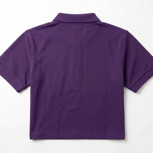 Camiseta Polo de Algodón para Hombre, Manga Corta, Corte Ajustado Informal, Tejido Transpirable y Suave, Logotipo Personalizado, Color Liso, Camiseta Polo de Alta Calidad - Product Image 3