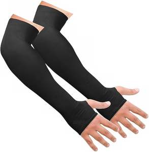 Manchons de compression unis personnalisables pour hommes, pour le sport, le football, le baseball, le cyclisme et le basketball - Product Image 4