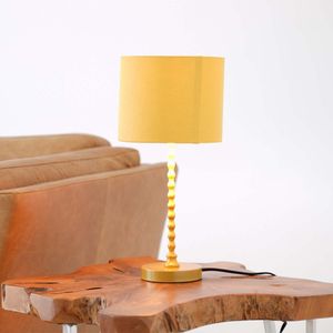 Modern Classic Ochre Gold 110 120V <b>Table</b> Lamp for Living Room Bedroom & <b>Study</b> Easy Decorative Sereno Desk Lamp - Product Image 3