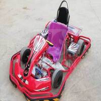 Kart à pédales jaune 2 places à essence 201-500cc 4 temps, transmission par chaîne, frein à disque, modèle de course tout-terrain pour adultes, à vendre