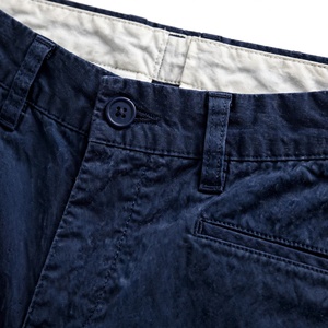 Pantalones Cortos Bermuda Azul Oscuro para Hombre, Cintura Media Elástica, Estilo Casual, Color Sólido, Tejido de Punto, Impermeables, Bolsillos de Poliéster/Algodón - Product Image 6