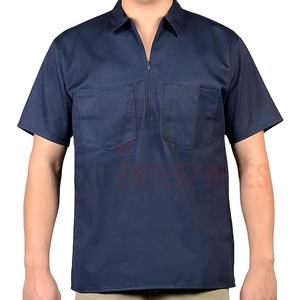 พรีเมี่ยมคุณภาพโลโก้ที่กําหนดเองผ้าฝ้ายครึ่งซิปเสื้อยืดคุณภาพสูงครึ่งซิปเสื้อยืดสําหรับชายผ้าฝ้าย 100% ครึ่งซิปเสื้อยืด - Product Image 1