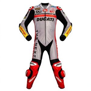 ชุดแข่งรถมอเตอร์ไซค์หนังจิงโจ้ Fabio Di Giannantonio Rucati ได้รับการรับรองมาตรฐาน MotoCP พร้อมเกราะป้องกันสำหรับมืออาชีพ - Product Image 1