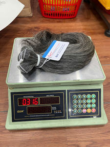 Extensions de cheveux humains gris à trame, prix d'usine, cheveux vierges, double trame, cuticules alignées, aspect naturel brillant, haute qualité - Product Image 6