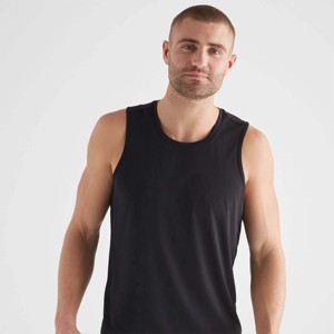Camisetas sin mangas personalizadas de poliéster/algodón ecológicas de primera calidad para hombre, camisetas deportivas sin mangas para gimnasio, venta al por mayor, transpirables - Product Image 1