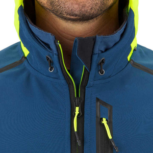 เสื้อแจ็คเก็ตกันลมแบบมีซิปสำหรับผู้ชาย OEM สกรีนโลโก้ได้ตามต้องการ กันน้ำ ระบายอากาศได้ดี มีไซส์ใหญ่ - Product Image 5