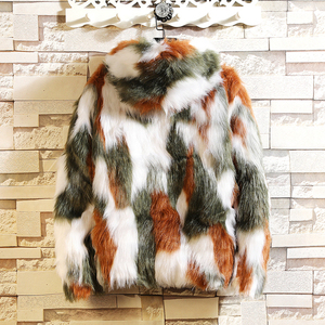 2021 moda masculina mantener caliente invierno Delgado simulación chaquetas de piel de zorro/abrigos con capucha de ocio de alta calidad para hombres chaquetas gruesas- - Product Image 1