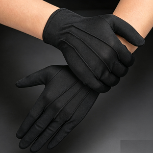 OEM Daily Use White Cotton Nylon Masonic Gloves for Parade Ceremony Driver Waiter <b>Black</b> Cotton Jewelry <b>Watches</b> Gloves - Product Image 1