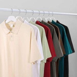 เสื้อโปโลชาย สินค้าขายดี ดีไซน์ใหม่ รับทำโลโก้ สีพื้น ระบายอากาศได้ดี เสื้อยืดโปโลสำหรับผู้ชาย - Product Image 5