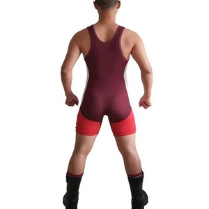 Débardeur de lutte et d'haltérophilie 100 % polyester sans manches pour l'entraînement des garçons – En vente - Product Image 3
