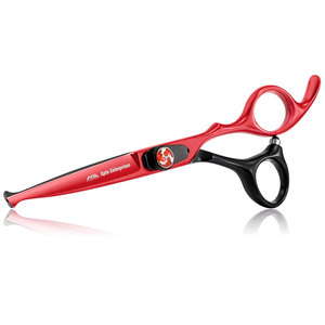Tijeras de Pelo Profesionales para Peluquería, Kit de Corte de Pelo Negro y Rojo de 6 Pulgadas, Tijeras de Corte de Pelo con Puntas Redondeadas de Seguridad para Niños - Product Image 1