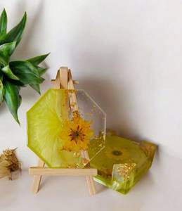 1. Designer Resin Coasters Exclusive Handmade Beverage Serving <b>Table</b> Accessories - Product Image 2