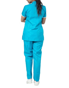 Uniformes Médicos Transpirables Más Vendidos, Traje Quirúrgico con Cierre, Unisex, Logotipo Personalizado, Uniforme de Enfermería de Manga Corta - Product Image 5