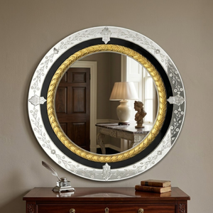 Luxury Antique Venetian Baroque Wall <b>Mirror</b> | Decorative Accent Glass <b>Mirror</b> for Living Room, Hallway & Classic Interior Design - Product Image 3