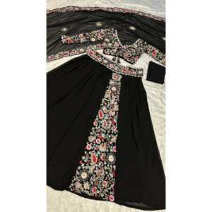 Conjuntos de Lehenga Choli para Mujer de Diseñador con Bordado de Hilo - Product Image 3