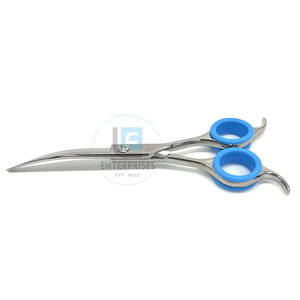 Unique Design Sustainable Stainless Steel High Quality Eco-Friendly Durable Curved Pet Grooming <b>Scissors</b> Wholesale - Product Image 4