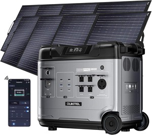 Generador Solar de Gran Capacidad de 5120 Wh, Estación de Energía Portátil P5000 Pro con 2 Paneles Solares de 400 W, Salida de CA de 5x3600 W (6000 W de Pico) - Product Image 1