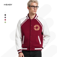 Nouvelle arrivée, veste de baseball unisexe à imprimé personnalisé, style coréen, couleur contrastée