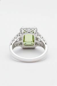 แหวนเงินแท้ 925 ประดับเพอริดอทดีไซน์อิตาลี สำหรับทั้งชายและหญิง เหมาะสำหรับงานหมั้นและงานแต่งงาน เครื่องประดับหรูหราทันสมัย - Product Image 4