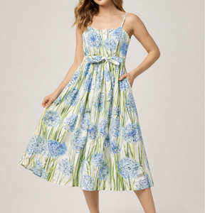 Robe à bretelles spaghetti pour femmes, fabricant de vêtements OEM ODM au Vietnam, vêtements pour femmes, vêtements personnalisés, vêtements en gros - Product Image 1