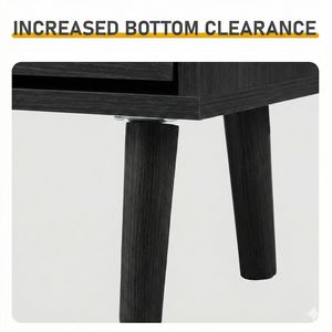 Mobiletto Portascarpe Moderno in Rattan Nero con 2 Cassetti e 4 Sportelli a Ribalta 105*24*110cm - Product Image 6