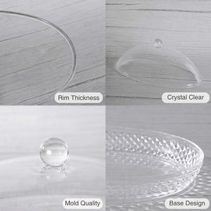 [Holar] Taiwan Made Food-Grade Glass-like Clarity Shatterproof Plastic Cake Serving Tray for Catering Bakery Cafeteria - Product Image 4