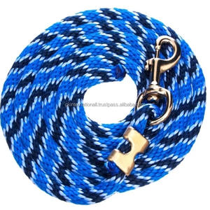 Cuerda de Nylon Ligera para Caballos con Mosquetón Giratorio Chapado en Latón, Resistente a la Intemperie, para Equitación y Ganado - Product Image 1