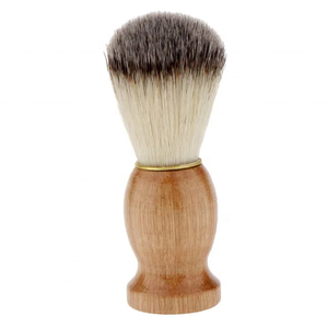 Brosse à barbe et moustache pour homme en poils synthétiques Tegra Surgical, avec logo personnalisé, manche en bois, haute qualité, noire, OEM d'origine. - Product Image 4