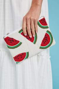 Clutch Bag Vintage Boho Sequin Envelope Purse Eid Special Women Evening Party Handbag Rust Orange Floral Beaded Embroidery - Product Image 6