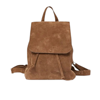 Neues Design Brauner Wildleder Vintage Mode Damen Kleid Herren Damen Luxus Echtes Tragbares Leichtgewicht-Rucksack aus Baumwolle