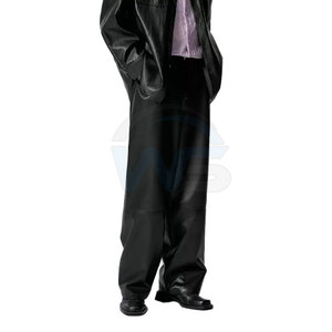 Pantalon en cuir léger et décontracté pour homme, taille haute, sur mesure, pour usage extérieur, personnalisable, imperméable pour l'hiver - Product Image 4