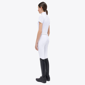High Quality 4way Stretch Horse Riding Equestrian Shirt Top <b>Base</b> <b>Layer</b> Competition Show Shirt Polo in Soft Feel Technical Fabric - Product Image 3